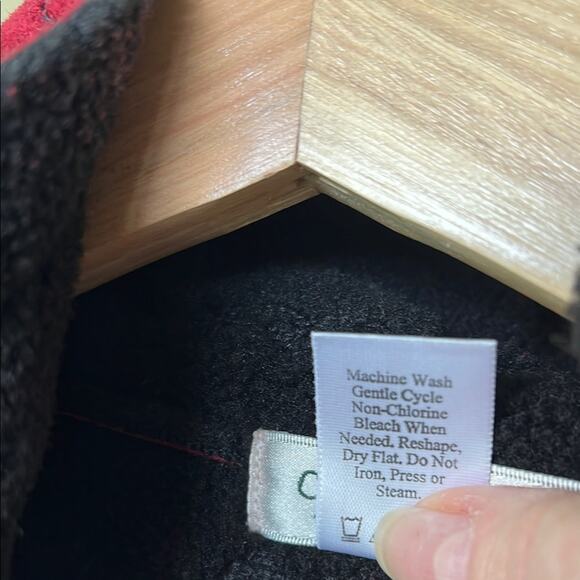 NWT Coldwater Creek Red and Black Women's Sweater Jacket - size XL - Picture 7 of 9